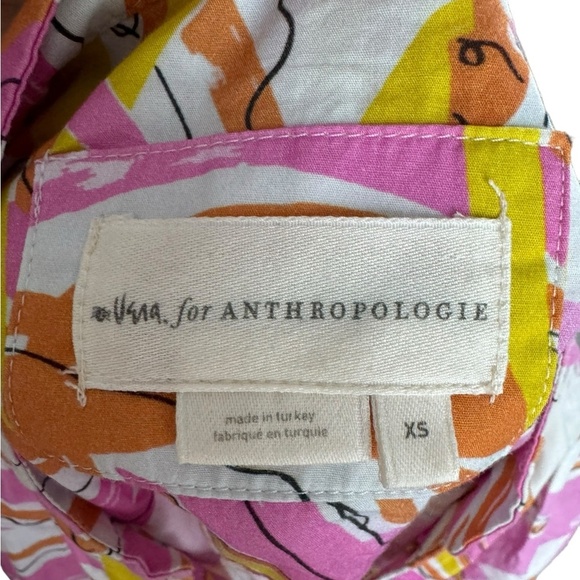 Vera for Anthropologie Spring Dress Maximalist Oversized Artsy Abstract 1990s XS - Picture 12 of 16